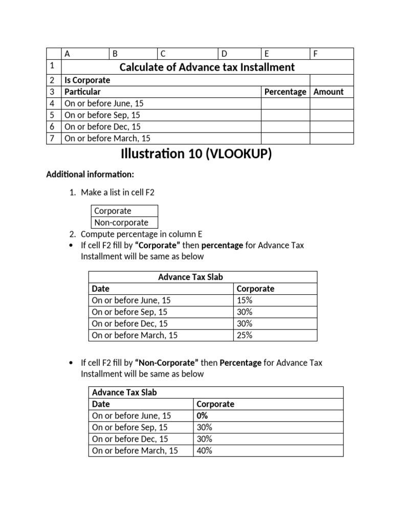 Ms Word Sheet Making(Illustration10) (VLOOKUP) | PDF