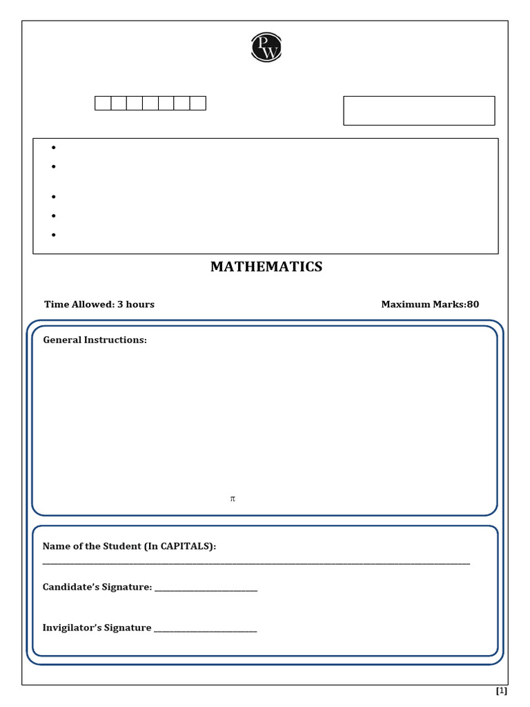 Mathematics Exam Question Paper | PDF | Circle | Triangle