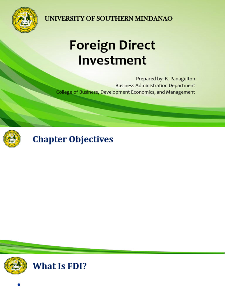 US: Largest FDI Source Since WWII | PDF | Foreign Direct Investment ...