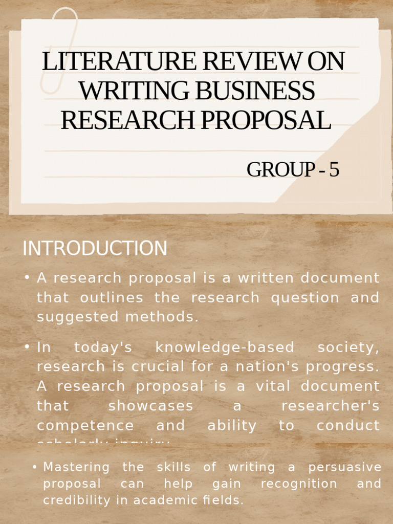 Writing Business Research Proposal G-5 | PDF | Methodology | Cognition