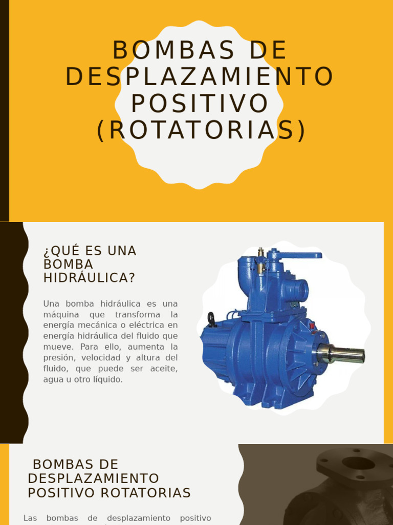 Bombas De Desplazamiento Positivo Rotatorias Pdf 
