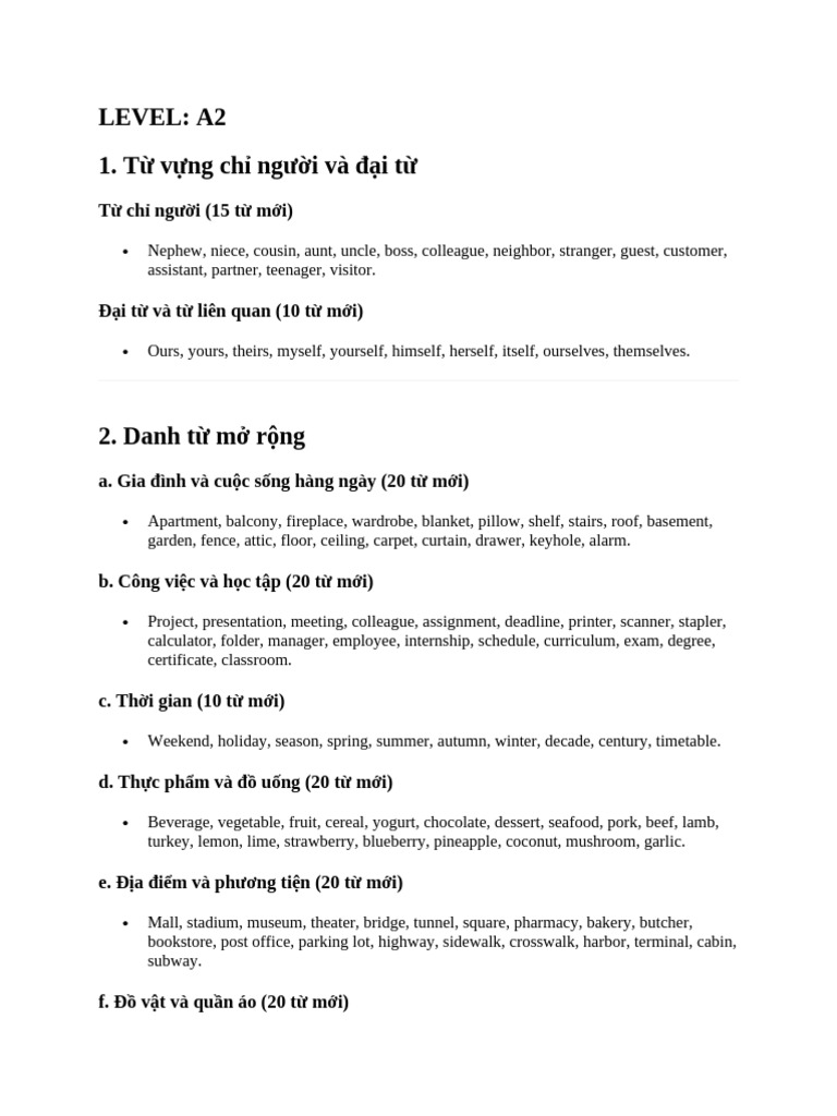 Level A2 | PDF