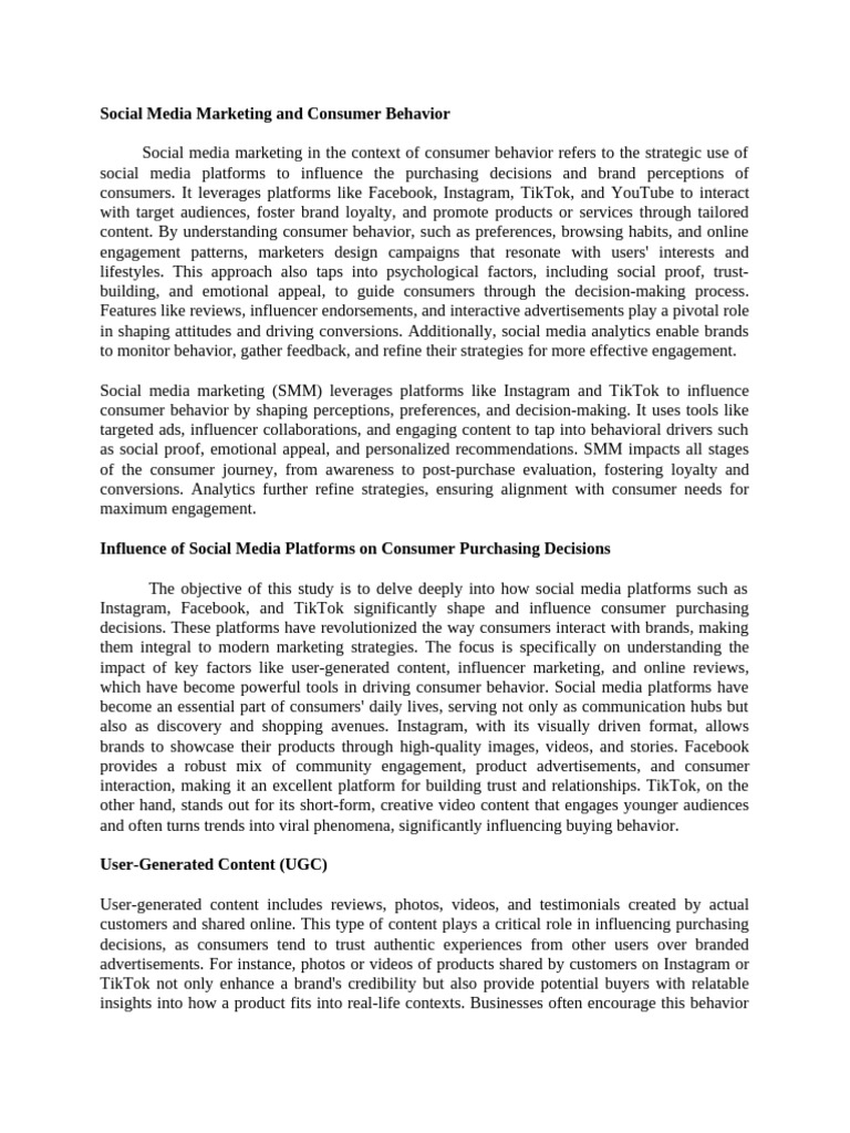 Influence of Social Media Platforms On Consumer Purchasing Decisions ...