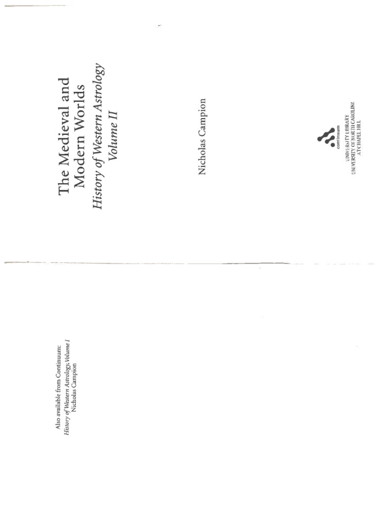 A98. Nicholas Campion - 18th Century - Two Chapters | PDF