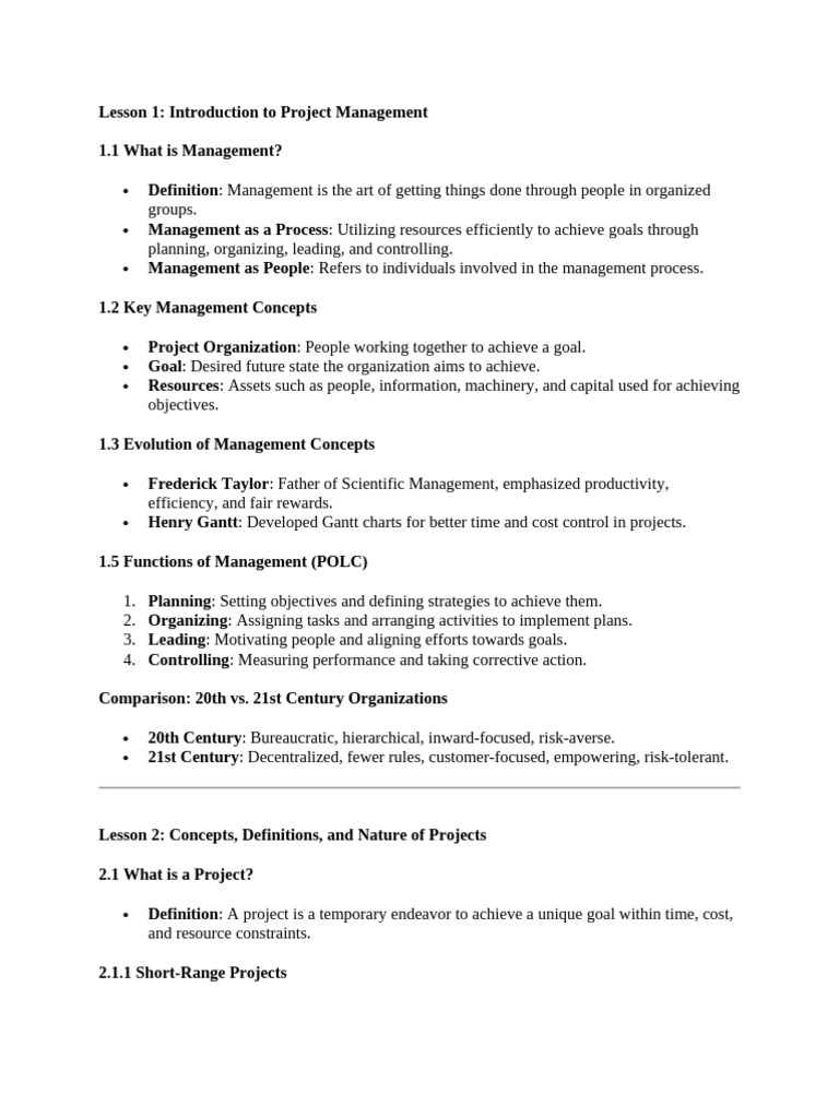 Project Management Fundamentals Overview | PDF | Project Management ...