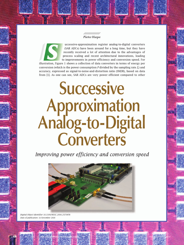 SAR ADCs: Power Efficiency & Speed | PDF | Analog To Digital Converter ...