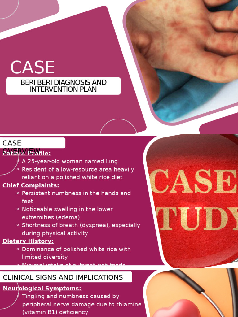 Case Study Beriberi | PDF | Diseases And Disorders | Clinical Medicine