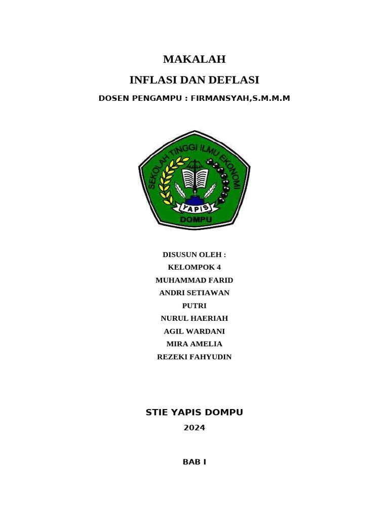 Memahami Inflasi dan Deflasi Ekonomi | PDF