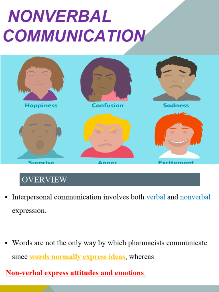 3 - Nonverbal Communication .... Week 1 | PDF | Nonverbal Communication ...