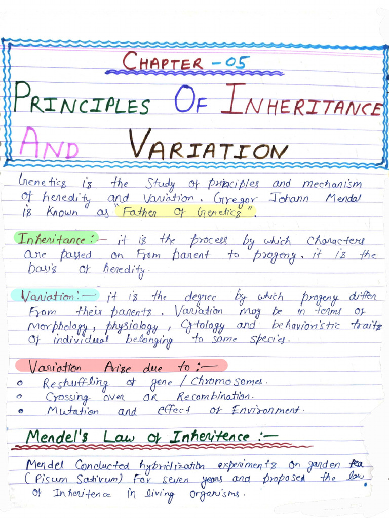 class-12-biology-chapter-5-notes-pdf