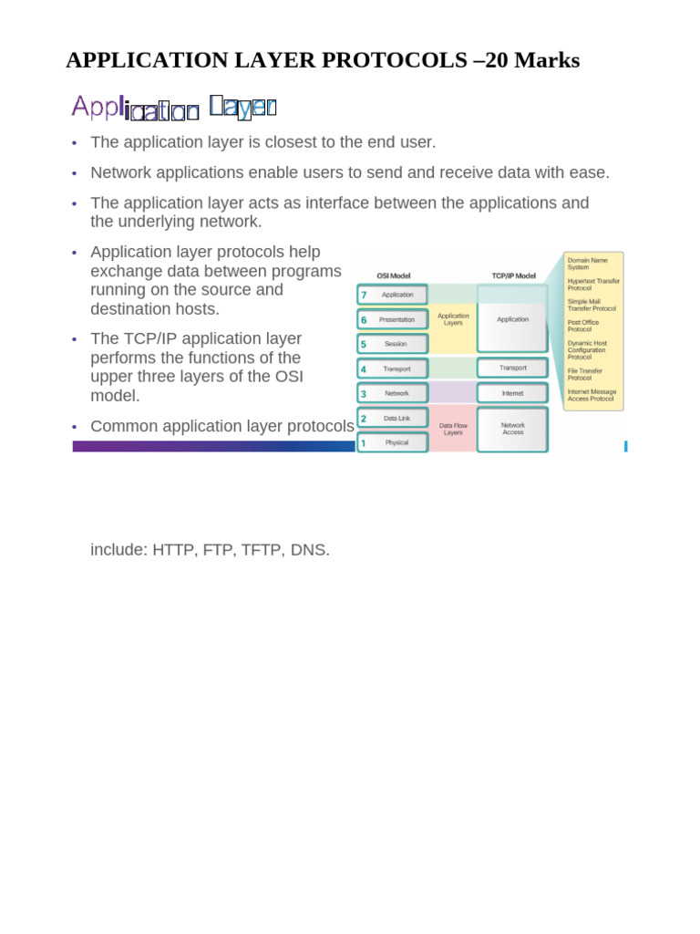 Key TCP Application Layer Protocols | PDF | Domain Name System | Networking