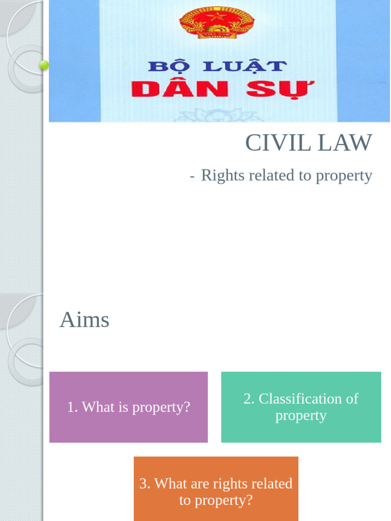 Civil Law Property Rights | PDF | Property | Ownership