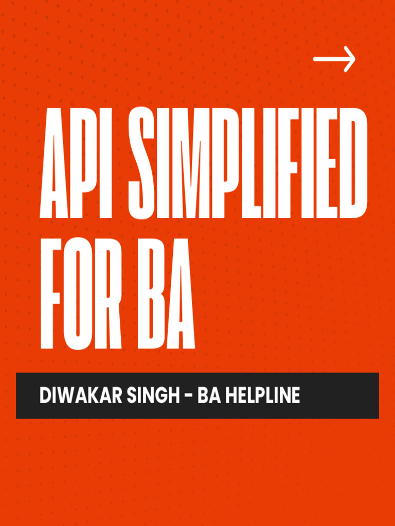 API Simplified by BA | PDF