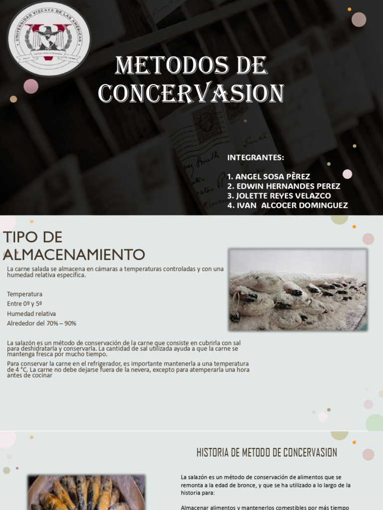 Metodos de Concervasion | PDF