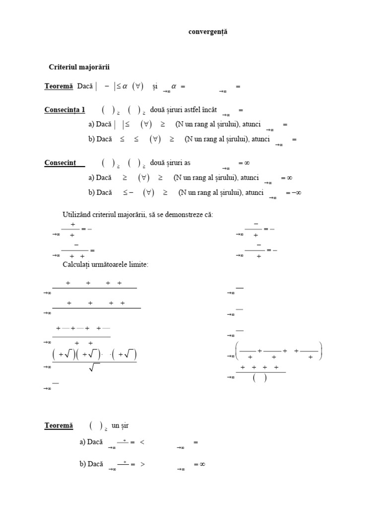 Criterii de Convergenta-Siruri | PDF