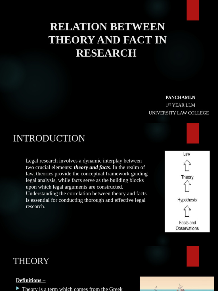 Theory and Fact in Legal Research | PDF | Theory | Precedent