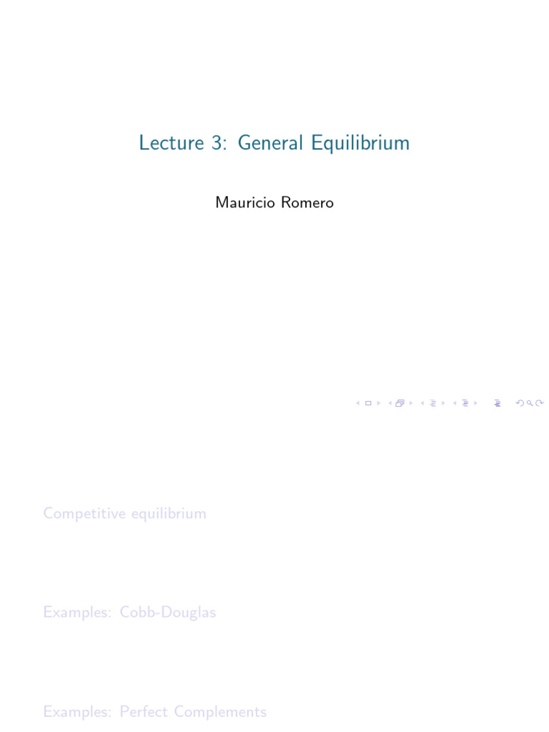Equilibrio Generale Con Prezzi | PDF | Economic Equilibrium | General ...