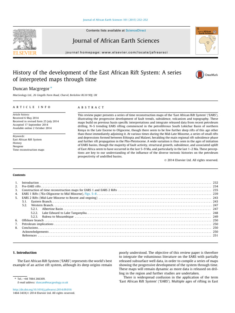 3 Macgregor2015history of The Development of The East African Rift ...