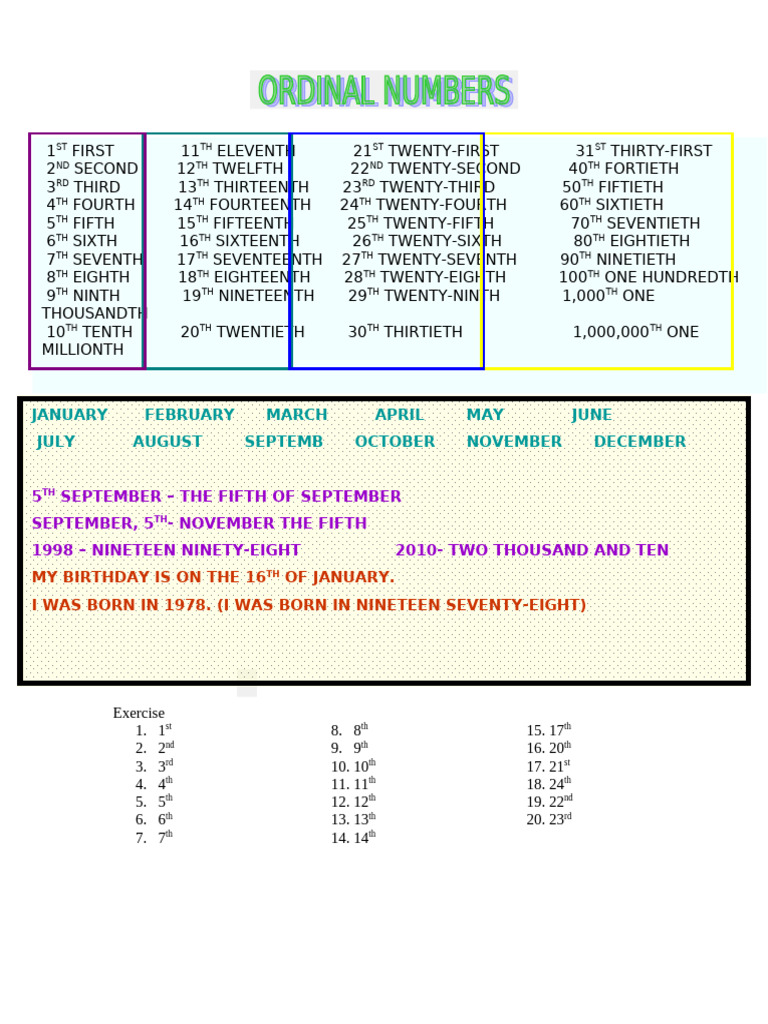 Date Formats and Exercises Guide | PDF