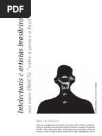  Inteletuais e Artistas Brasileiros nos anos 1960/1970 "entre a pena e o fuzil". lMarcelo Ridenti