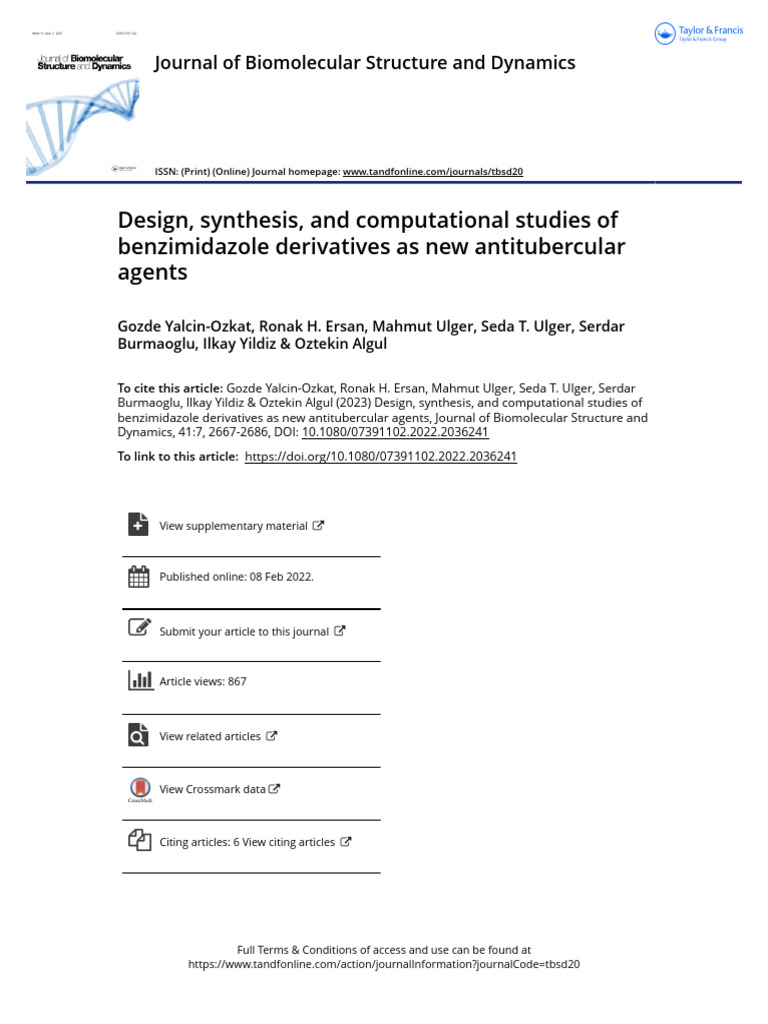 Design Synthesis and Computational Studies of Benzimidazole Derivatives ...