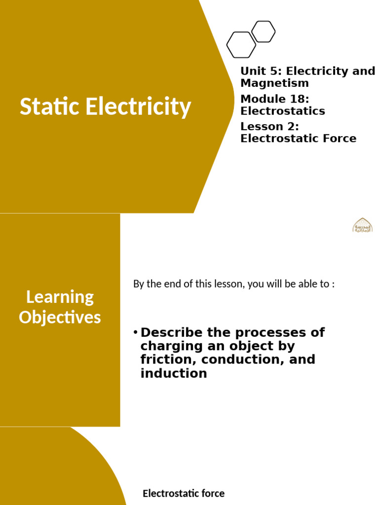 Electrostatic Force 1 | PDF | Electric Charge | Electron