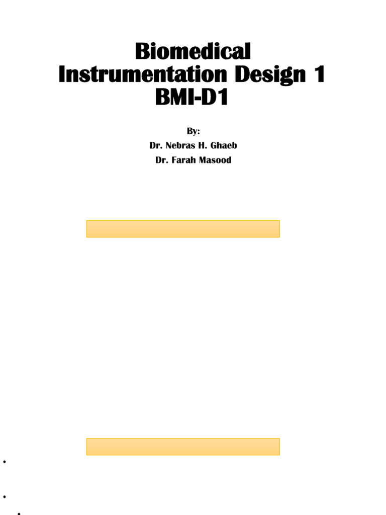 Biomedical Instrumentation Sensors Guide | PDF | Inductance | Inductor