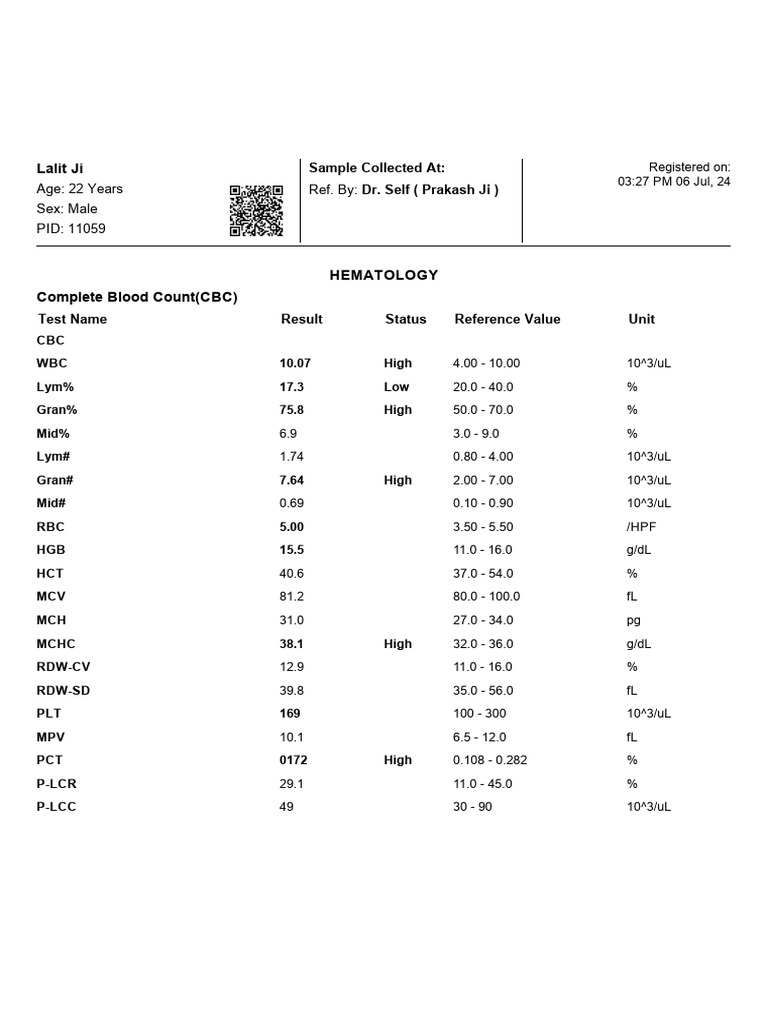 Examples Of Pathology Tests