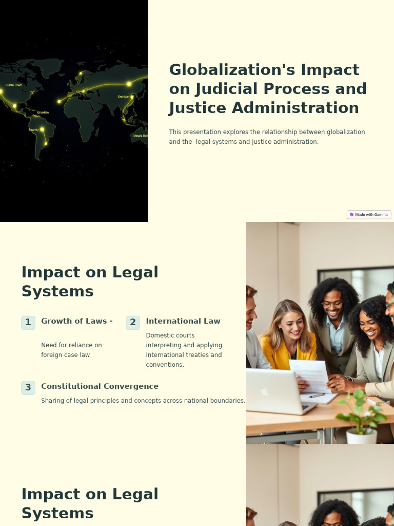 Globalizations Impact On Judicial Process and Justice Administration ...