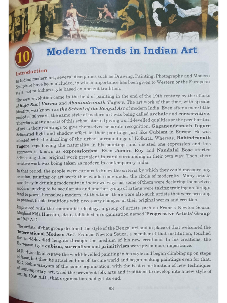 Modern Trends in Indian Art | PDF