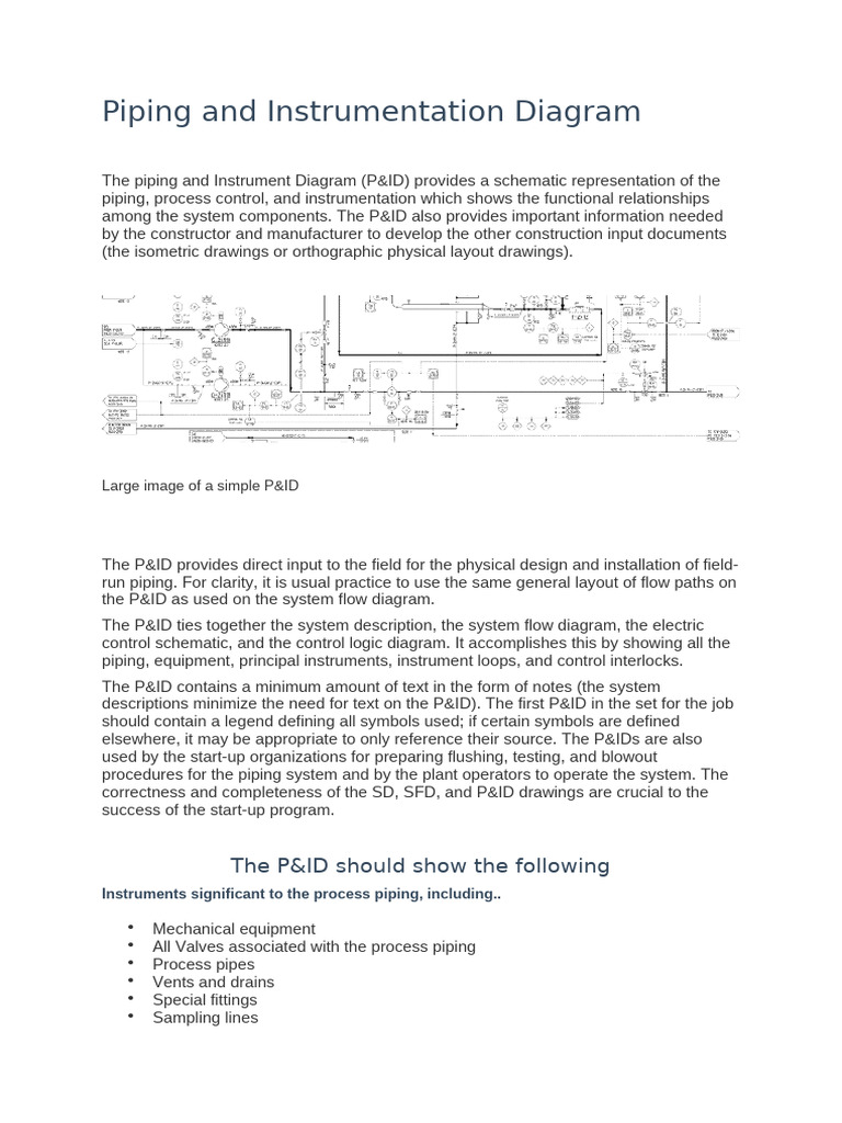 Understanding Piping and Instrumentation Diagrams | PDF | System