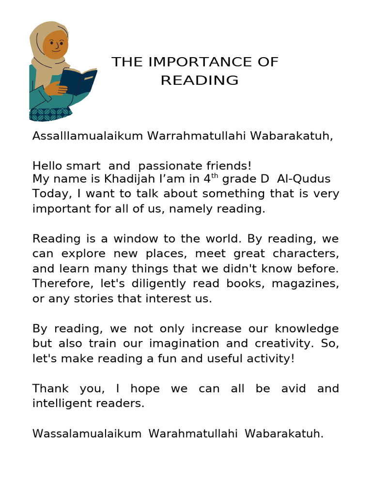 The Importance of Reading | PDF
