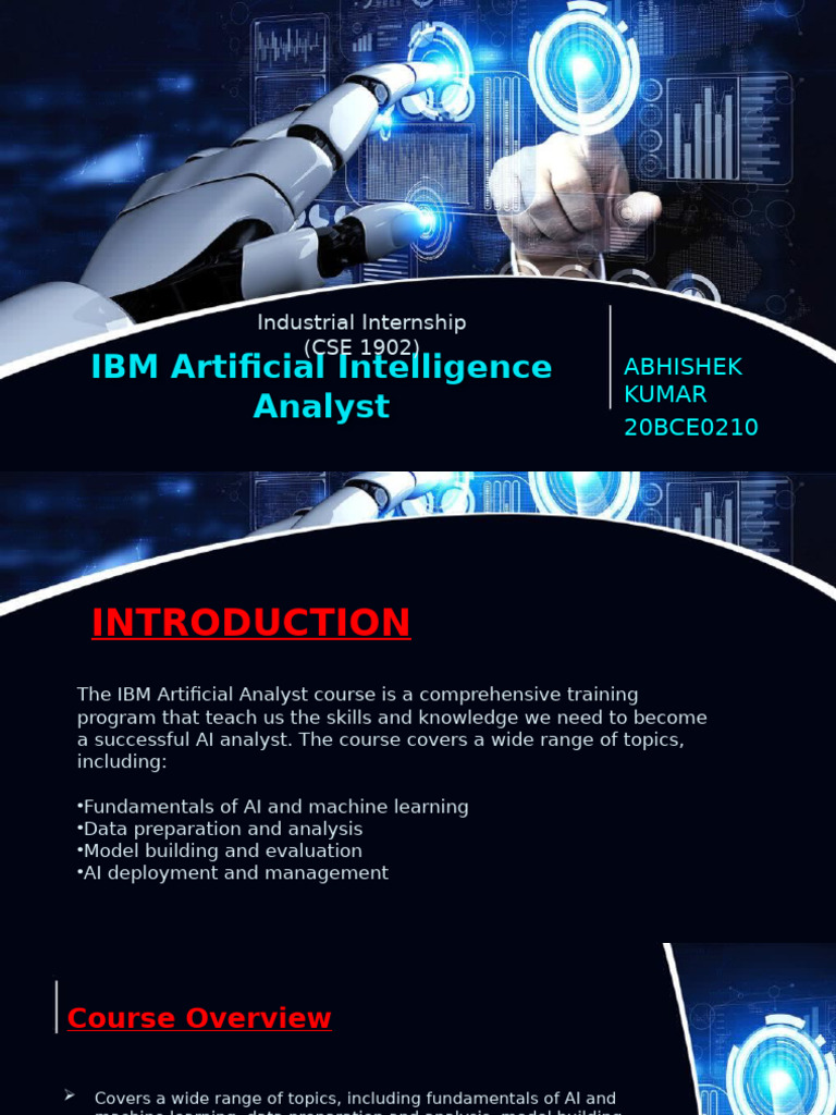 Industrial Internship | PDF | Machine Learning | Artificial Intelligence