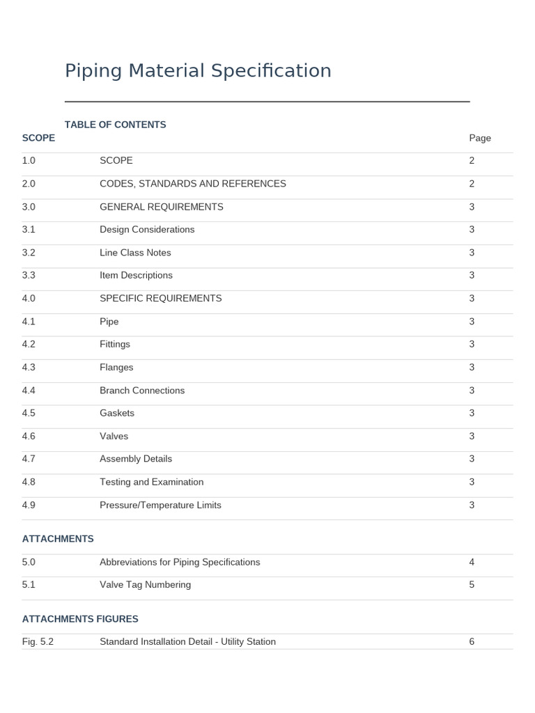 02 - Engineering Standards (15 Pages) | PDF | Pipe (Fluid Conveyance ...