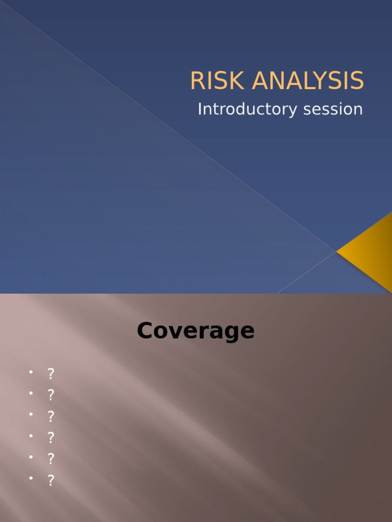 Risk Analysis | PDF | Risk | Risk Management