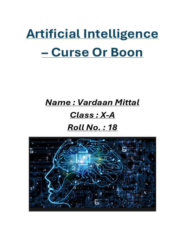 AI Curse or Boon (2) | PDF | Artificial Intelligence | Intelligence (AI ...