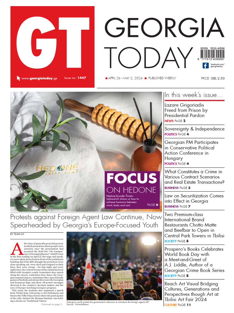 Georgia Today 2024 N1447 | PDF | Georgia (Country) | Electronic Cigarette