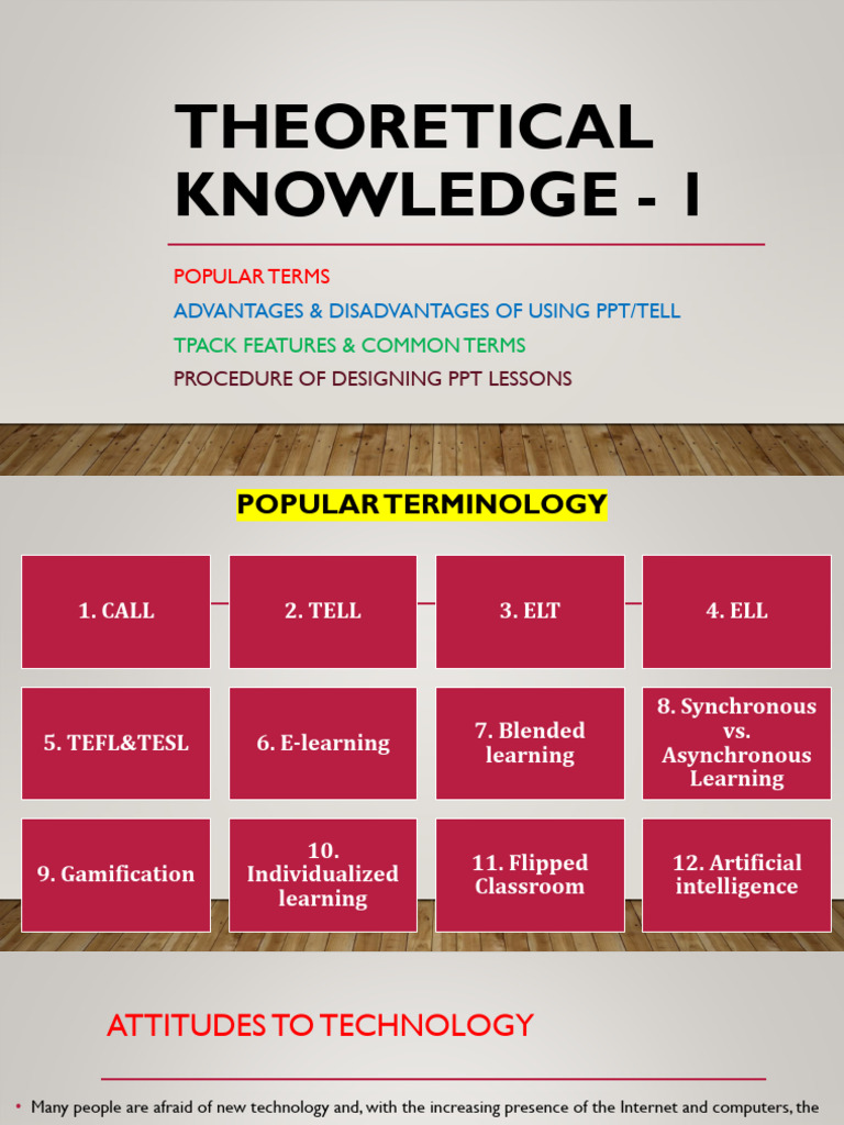Theoretical Knowledge - 1 | PDF | Educational Technology | Pedagogy