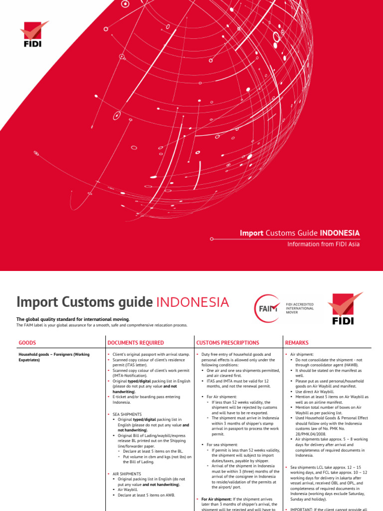 Indonesia Import Permit Requirements | PDF | Customs | Bill Of Lading