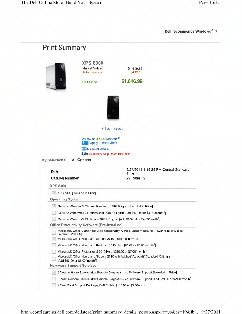 Dell Specs | PDF