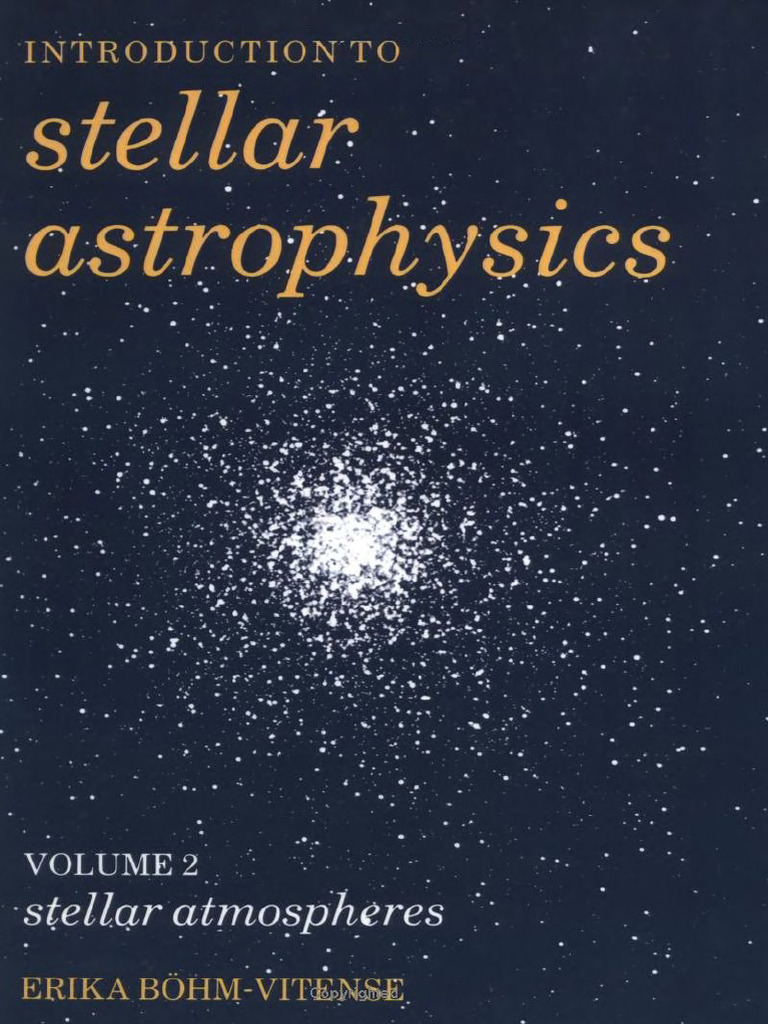 Boehm-Vitense E. - Introduction To Stellar Astrophysics,. Vol. 2-CUP ...