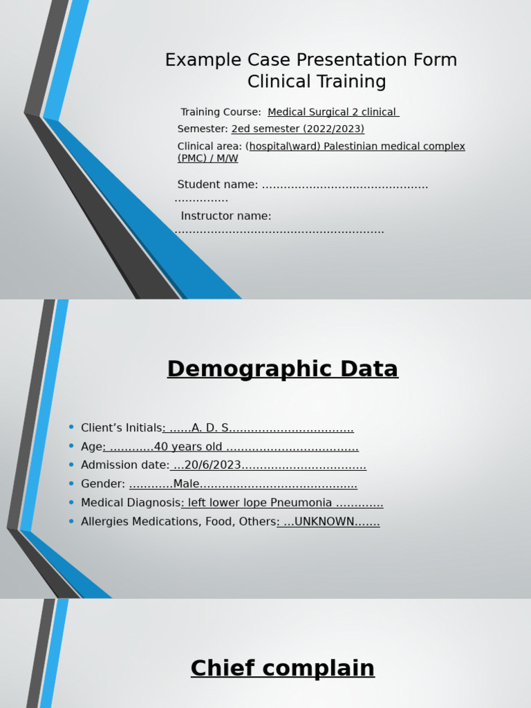 Medical Case Study: Pneumonia Patient Analysis | PDF | Clinical ...