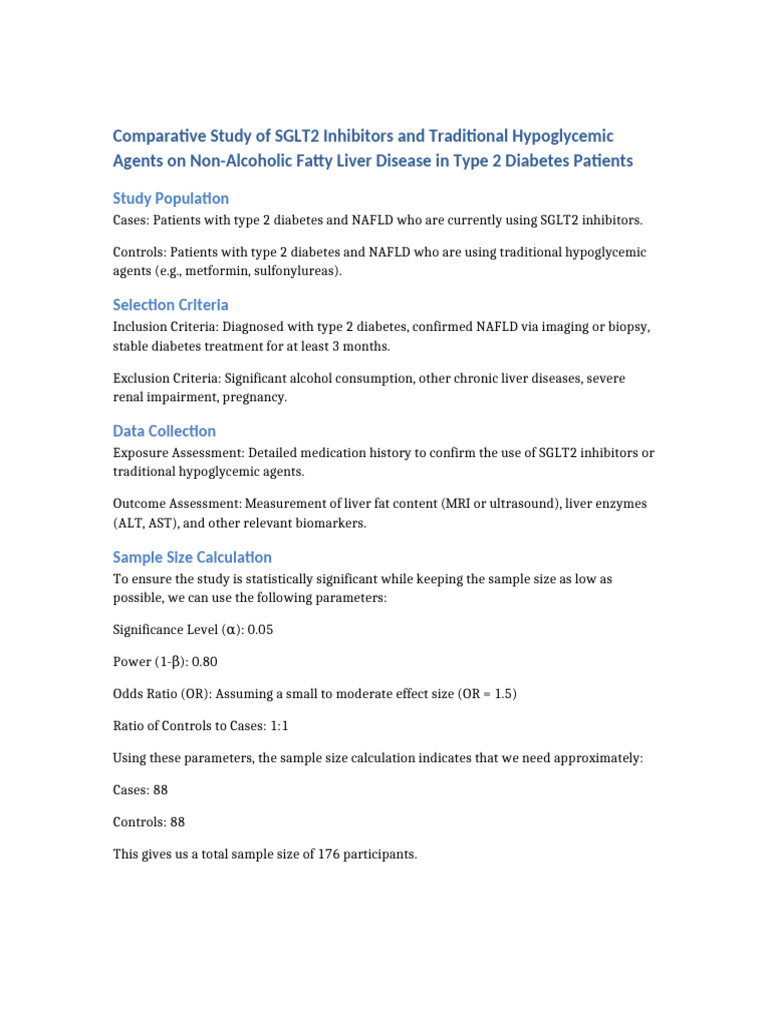 Case Control Study Protocol | PDF