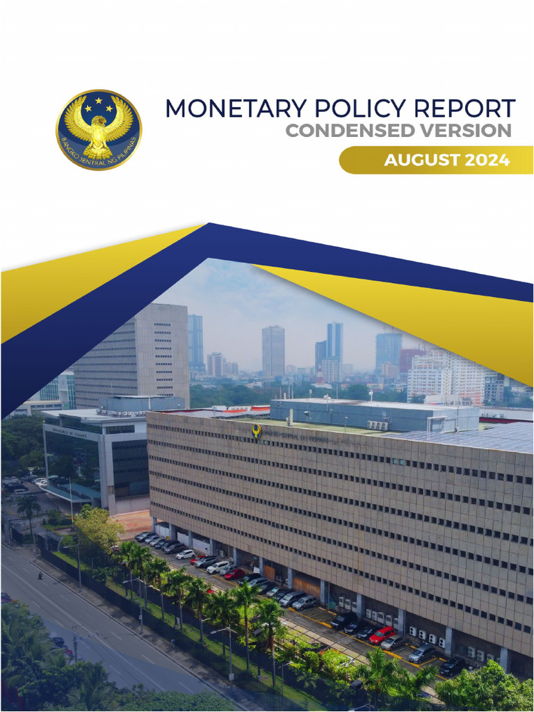 BSP Monetary Policy Report Summary | PDF | Monetary Policy | Inflation
