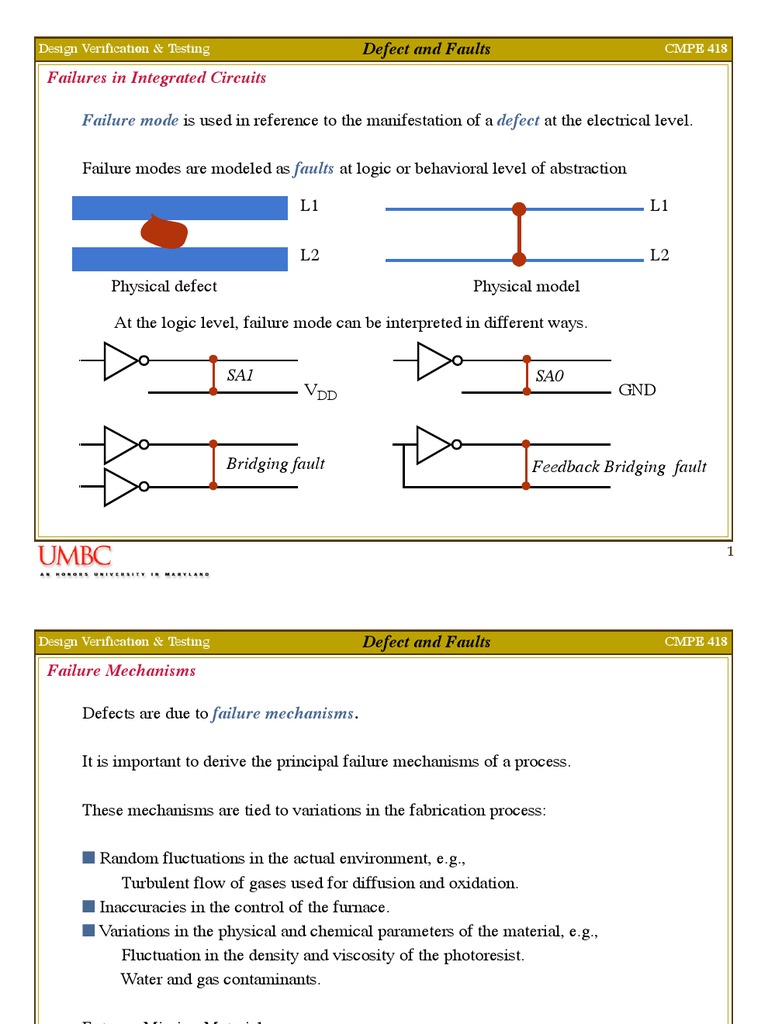 Design Verification: Faults & Defects | PDF | Science & Mathematics ...