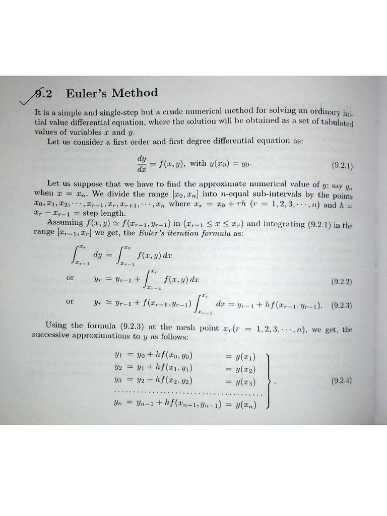 Euler's method | PDF