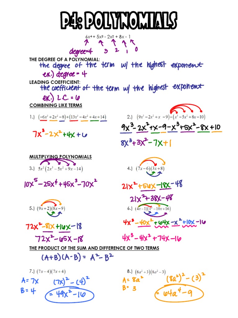 P4 - Polynomials | PDF