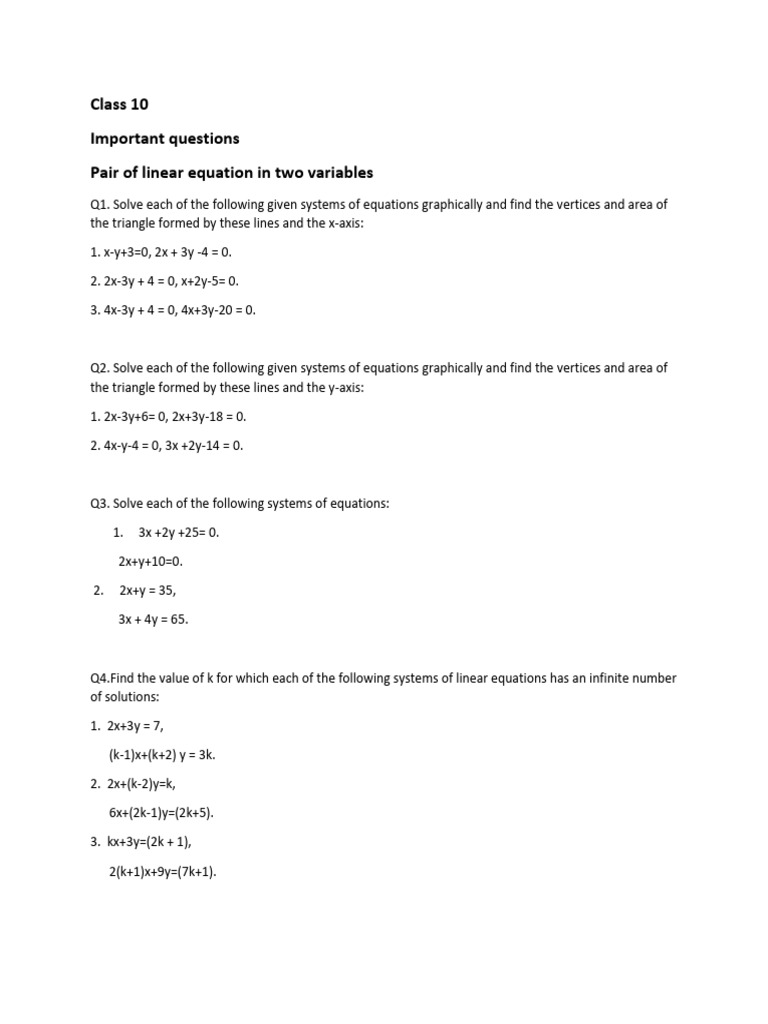 Important Questions | PDF