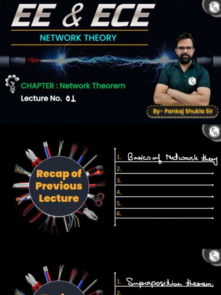 Network Theorems 01 - Class Notes | PDF