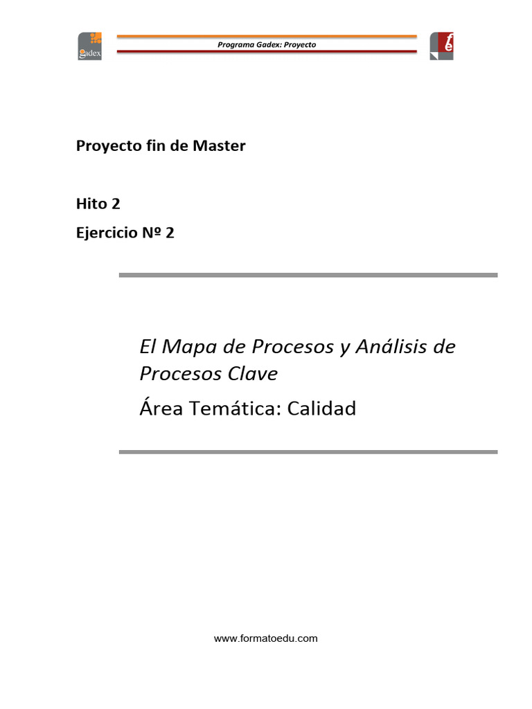2 Mapa de Procesos 1 | PDF | Planificación | Medición